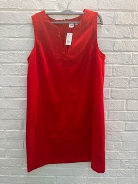 “GAP Red Sleeveless Dress – Size M – New with Tags – Pockets”